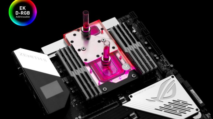 Ek Water Blocks Unveils The Ek Quantum Momentum Trx40 Monoblock Amd3d